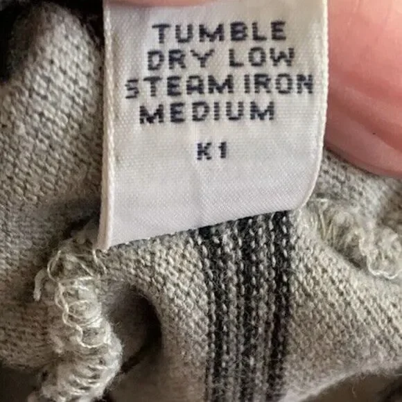 Polo Ralph Lauren Gray Striped Long Sleeve Polo Shirt‎ Men's XL Cotton - Picture 7 of 7